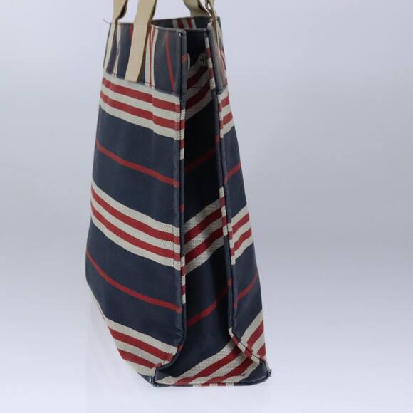 Burberry Blue Label Tote Bag Canvas Navy - Picture 3 of 16